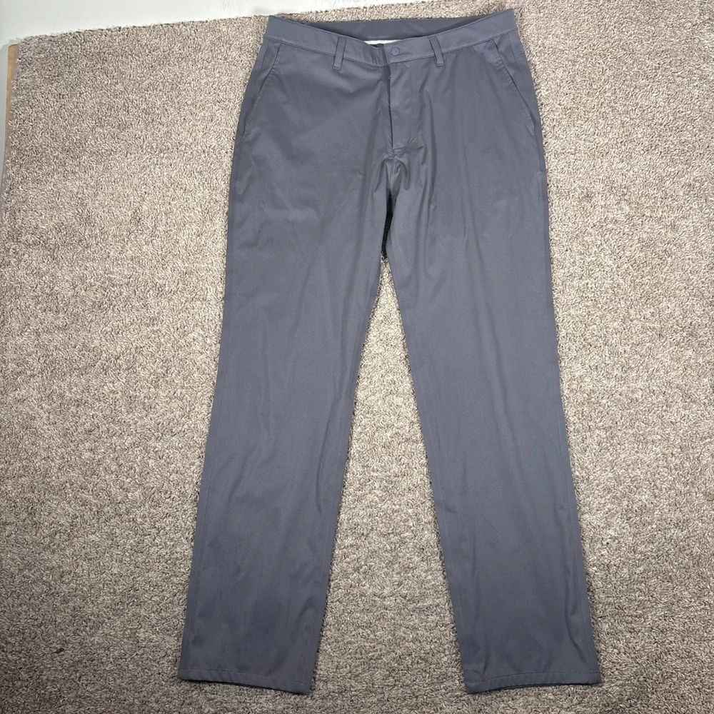 FootJoy HydroKnit Mens Charcoal Grey Waterproof Golf Pants Medium 34x31